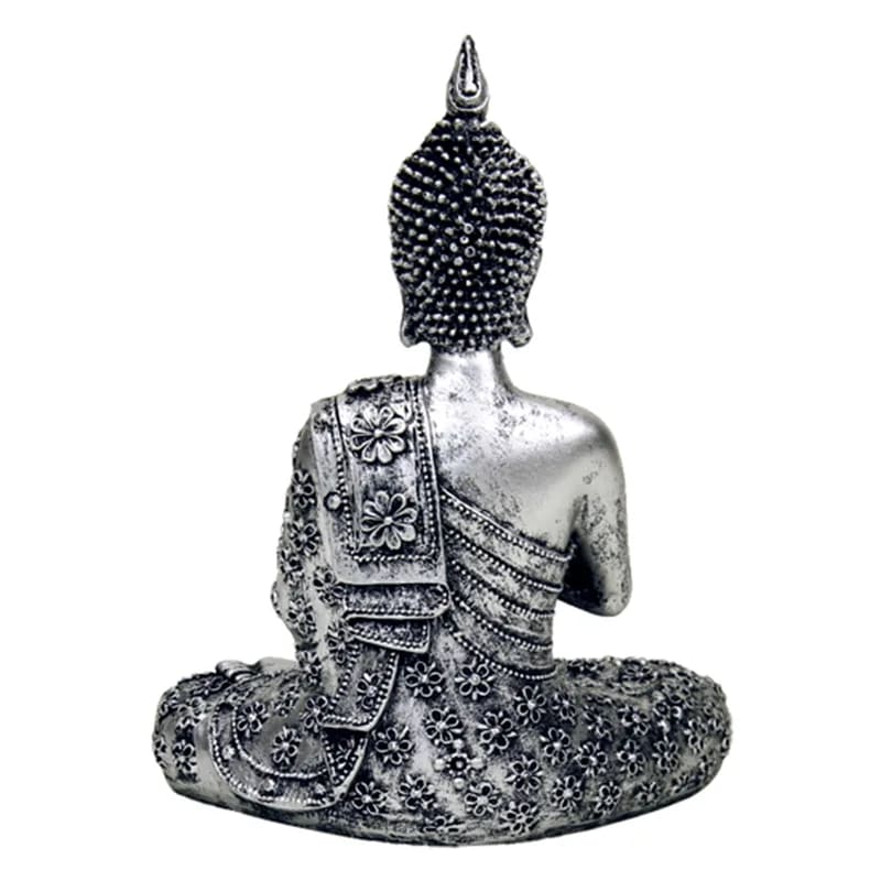 Buddha/candle holder, 20.5 cm tall - 326 grams. Suitable for tea lights. Made of polyresin!