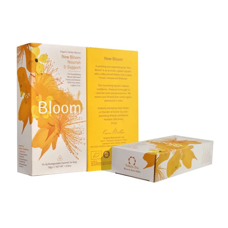 Infusion 'Bio' de chez 'Solaris', préparer à la main en Irlande, 4 parfums au choix, 15 sachets de 2 gr., boîte de 30 gr. Mélangé en utilisant la sagesse des traditions de phytothérapie occidentale, celtique et ayurvédique !