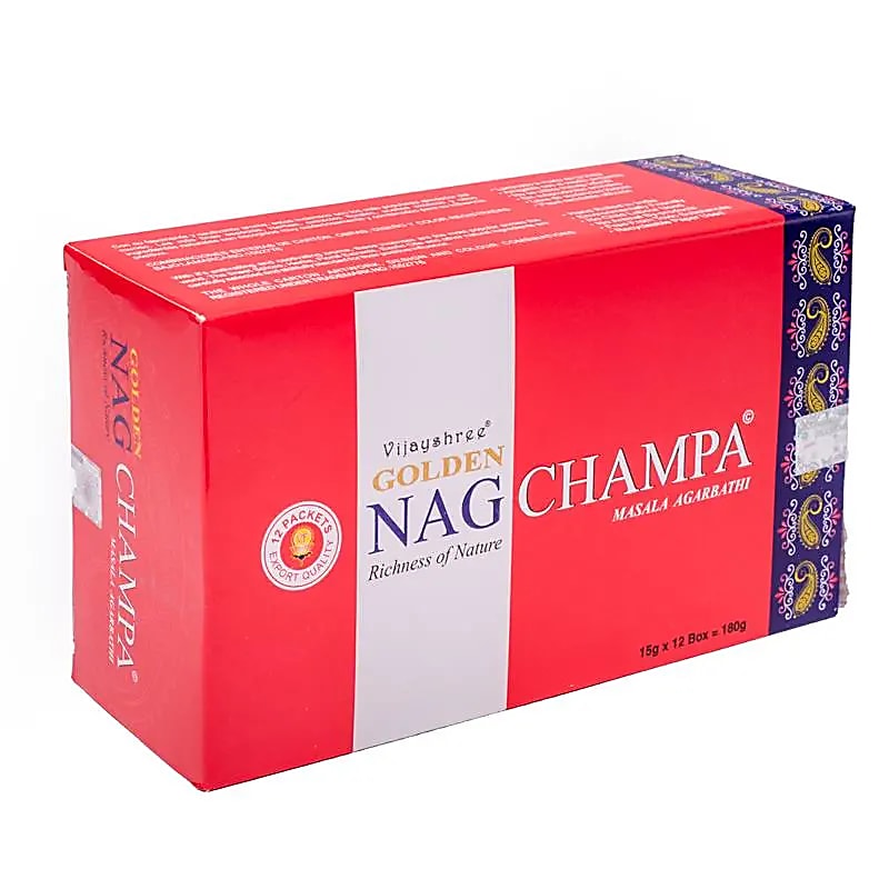 Encens de chez 'Satya, Agarbatti', Série 'Golden', 8 parfums au choix ! tout l'art de faire de l'encens traditionnel indien ! Vendu en paquet ou en boîte de 12 paquets !