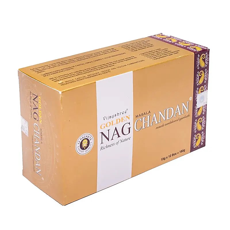 Encens de chez 'Satya, Agarbatti', Série 'Golden', 8 parfums au choix ! tout l'art de faire de l'encens traditionnel indien ! Vendu en paquet ou en boîte de 12 paquets !
