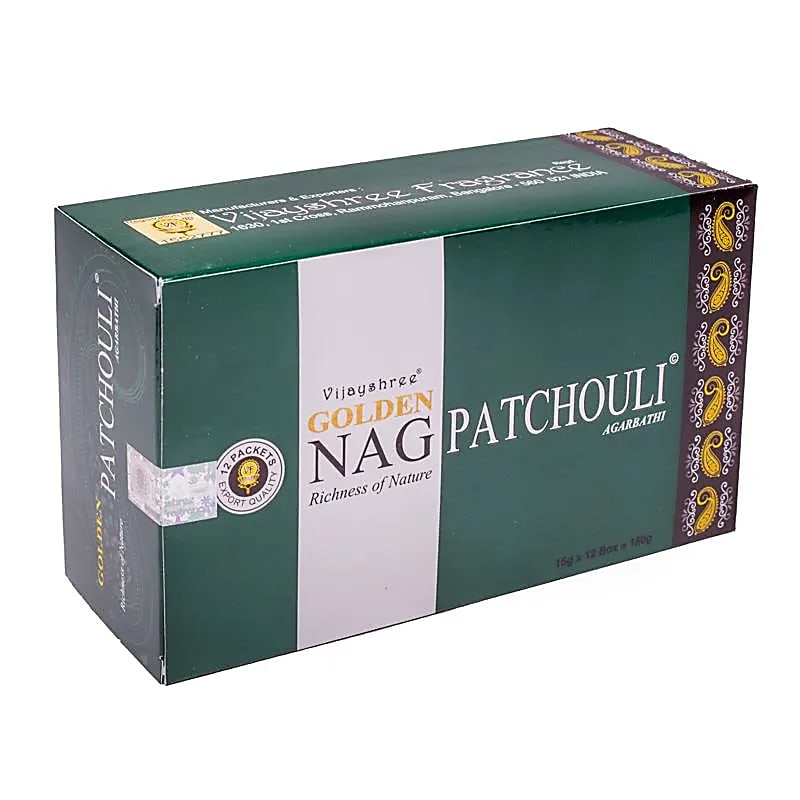 Encens de chez 'Satya, Agarbatti', Série 'Golden', 8 parfums au choix ! tout l'art de faire de l'encens traditionnel indien ! Vendu en paquet ou en boîte de 12 paquets !