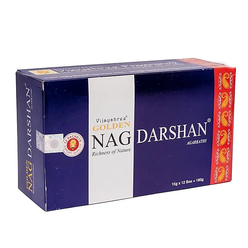 Encens de chez 'Satya, Agarbatti', Série 'Golden', 8 parfums au choix ! tout l'art de faire de l'encens traditionnel indien ! Vendu en paquet ou en boîte de 12 paquets !