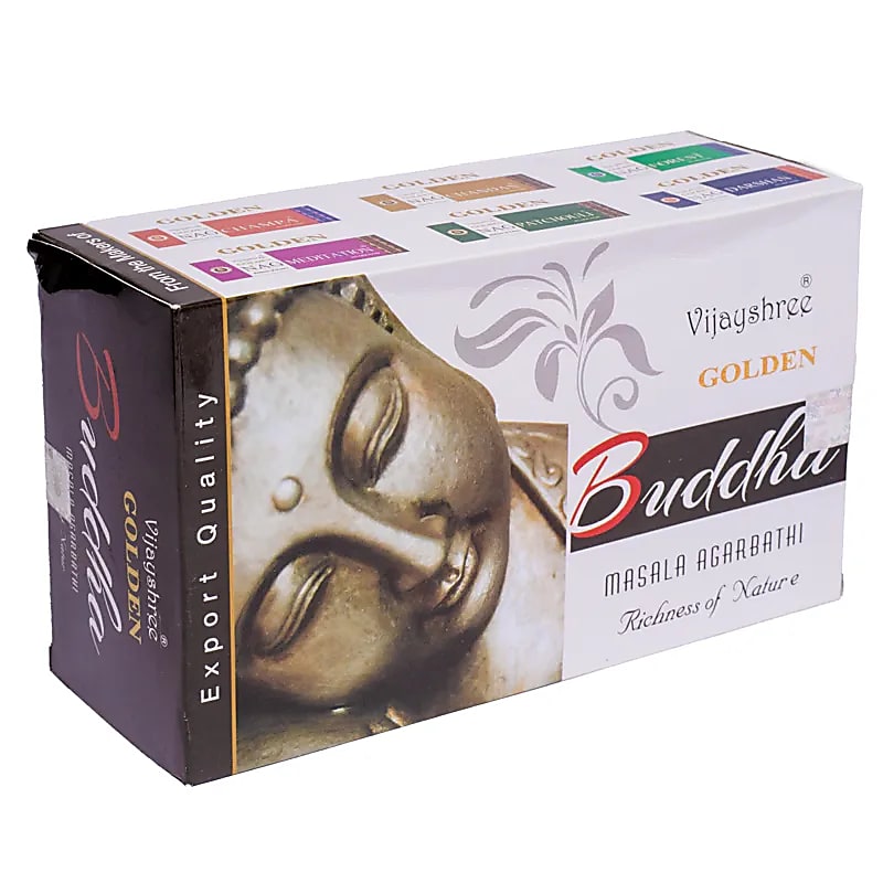 Encens de chez 'Satya, Agarbatti', Série 'Golden', 8 parfums au choix ! tout l'art de faire de l'encens traditionnel indien ! Vendu en paquet ou en boîte de 12 paquets !