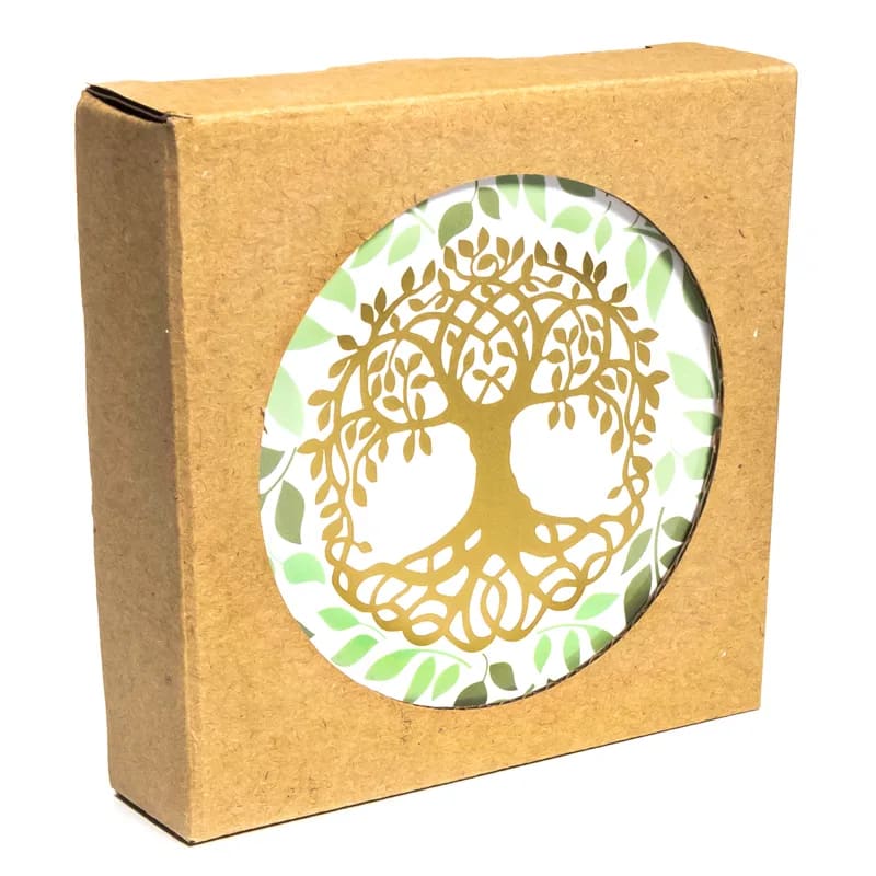 Sélection de dessous de verres, ensemble de 6 pièces avec de jolis motifs : Bouddha, éléphant, fleur de vie, mandala... 9 modèles aux choix, parfait !