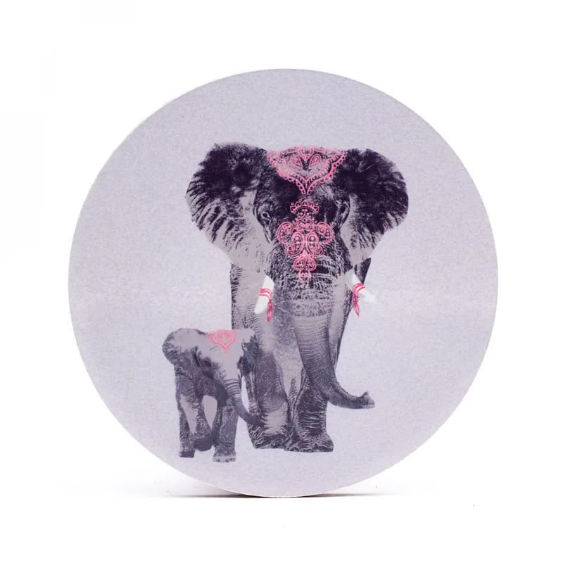 Sélection de dessous de verres, ensemble de 6 pièces avec de jolis motifs : Bouddha, éléphant, fleur de vie, mandala... 9 modèles aux choix, parfait !