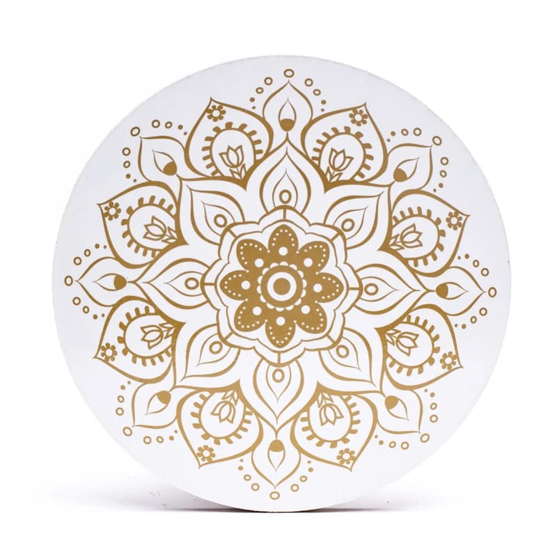 Sélection de dessous de verres, ensemble de 6 pièces avec de jolis motifs : Bouddha, éléphant, fleur de vie, mandala... 9 modèles aux choix, parfait !