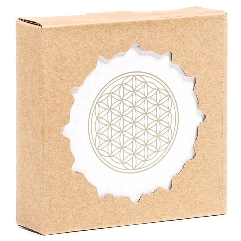 Sélection de dessous de verres, ensemble de 6 pièces avec de jolis motifs : Bouddha, éléphant, fleur de vie, mandala... 9 modèles aux choix, parfait !