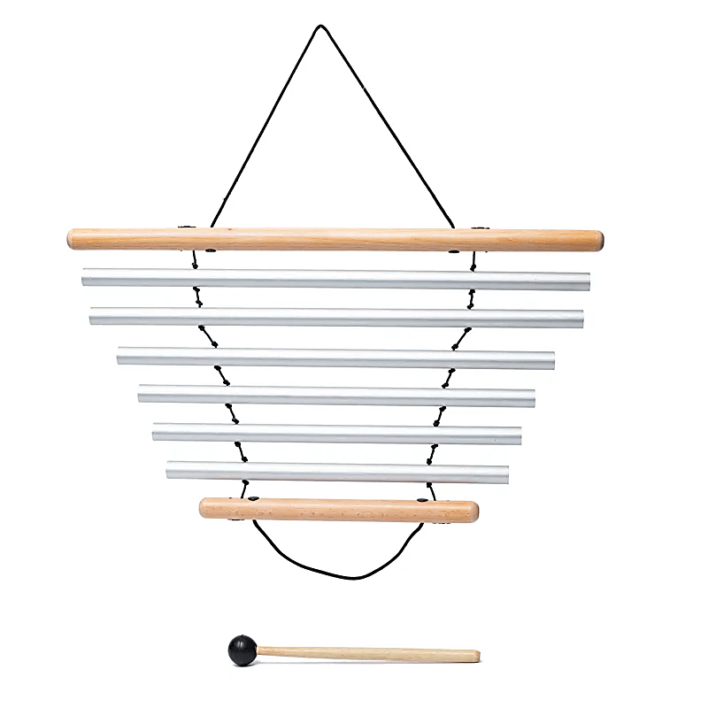 Bar Chimes/ Chime / Carillon tubulaire de la maruqe 'Solfeggio' de 55x52 centimètres, 4 modèles de graine au choix. Instrument fascinant que l'on retrouve dans le monde des percussions. Des sons qui rappellent le vent dans les branches ! (Copie)