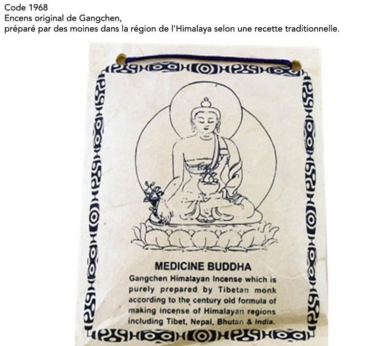 Original incense from 'Gangchen', powder*, 40 gram bag, prepared by monks in the Himalayan region according to a traditional recipe. 100% natural ingredients!!