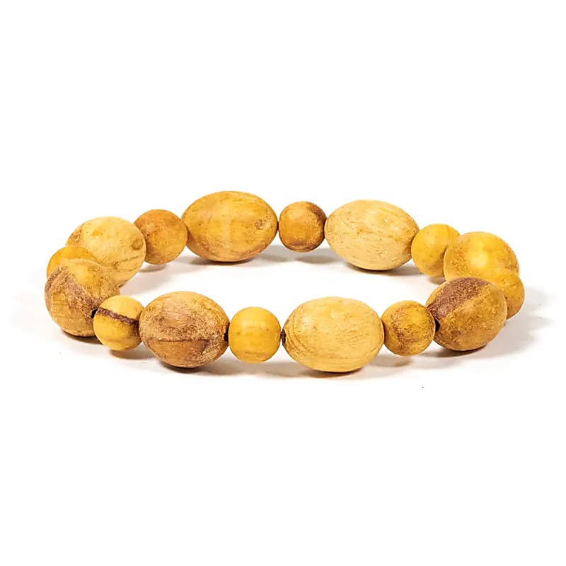 Palo santo (bois), 3 modèles de bracelets au choix en perles rondes de 8 mm de 18 cm de long. Finition naturelle et odorante car le palo santo est un encens puissant !