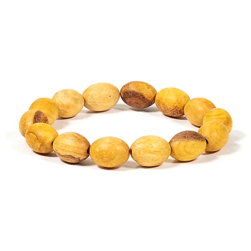Palo santo (bois), 3 modèles de bracelets au choix en perles rondes de 8 mm de 18 cm de long. Finition naturelle et odorante car le palo santo est un encens puissant !
