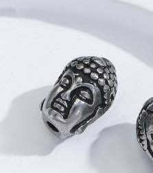 Sélection de perles avec gravures et formes diverses en acier inoxydable de 'haute qualité' pour la création de bracelets, colliers, Mala... De 8 à 20 millimètres - 23 Modèles au choix vendu à l'unité ou par 5 pièces !