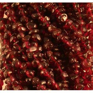 Garnet, 17-21cm bracelet, 42cm necklace and 85cm sautoir. Naturally shaped 'baroque/chip' type pearl mounted on elastic thread or high-strength steel wire!