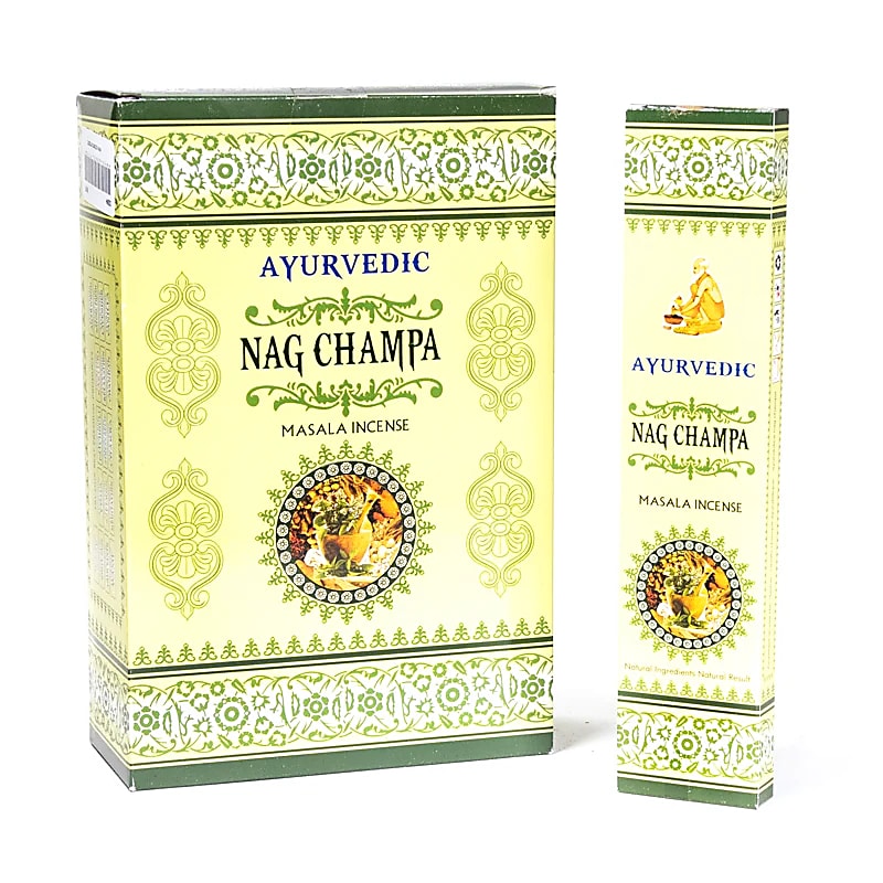 Ayurvedic incense from 'Masala Incense', 12 fragrances to choose from. 100% natural, hand-rolled without toxic materials. The box contains 12 packs of 15 incense sticks per pack. Burn time: ± 60 minutes per stick. Sold individually or in packs of 12!