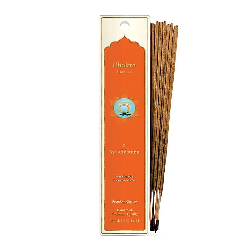 Incense from 'Fiore d'Oriente', '7 Chakras' series, pack of approximately 20 sticks. Burn time: ± 60 to 70 minutes per stick! Very good quality!