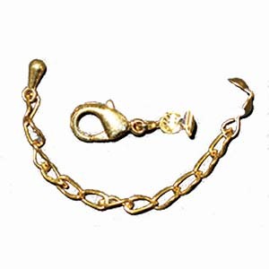 Findings, adjustable clasp of 11 x 6 with an additional 40 millimeters ... in 925 silver, gold-plated or silver-plated copper. Sold individually, in packs of 5 or 50 pieces!