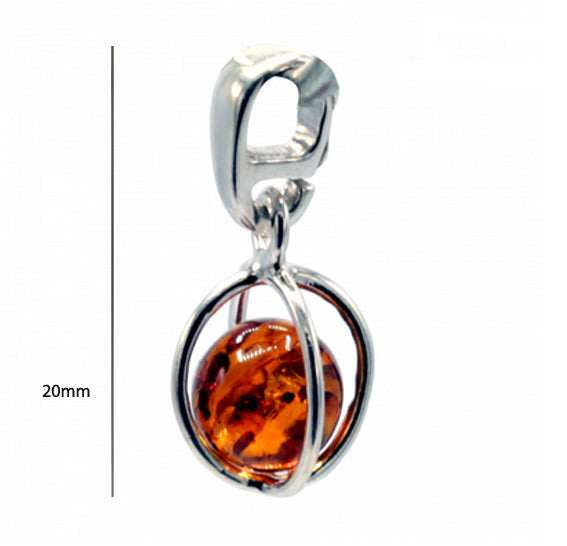 Amber, pretty little silver pendant measuring 20x8x8 millimeters, sold with a sliding (adjustable) black leather cord measuring 40 to 70 centimeters!