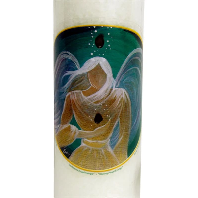 Bougies des 3 Anges, d'une durée de 100 Heures à la stéarine, 21 cm x 6,5 cm. Lotus de l'Ange de l'amour , Ange de l'énergie de guérison , Grand Ange de l'amour