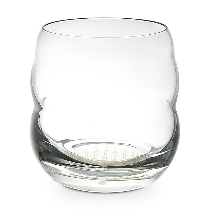 Verres de chez 'nature's design', modèle 'Jasmina' 300ml et 'Mythos' 250ml, avec le symbole gravé de la fleur de vie ! verre sans plomb soufflé à la bouche ! Vendu à l'unité !