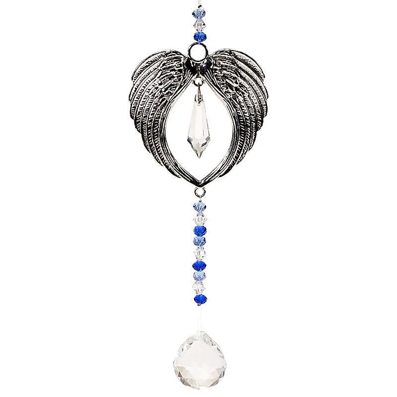 Guirlande 'Ailes d'ange' avec sphère en cristal ! 22 centimètres de longueur - 92 grammes. Simple, élégant et efficasse ! vendu en coffret !