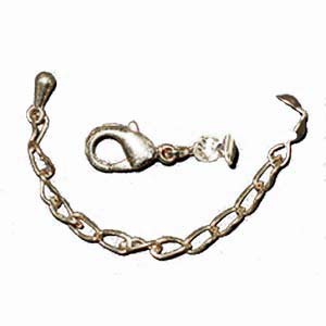 Findings, adjustable clasp of 11 x 6 with an additional 40 millimeters ... in 925 silver, gold-plated or silver-plated copper. Sold individually, in packs of 5 or 50 pieces!