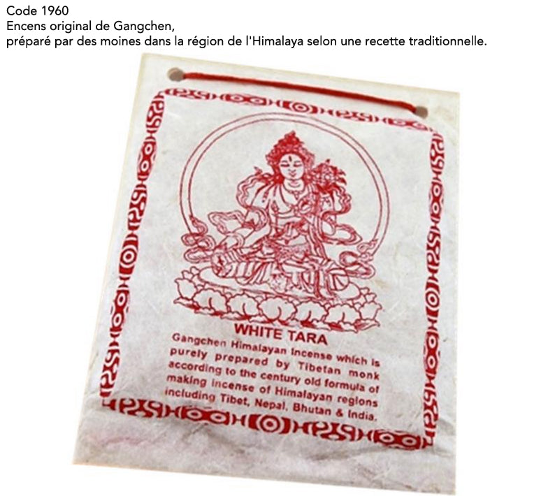 Original incense from 'Gangchen', powder*, 40 gram bag, prepared by monks in the Himalayan region according to a traditional recipe. 100% natural ingredients!!