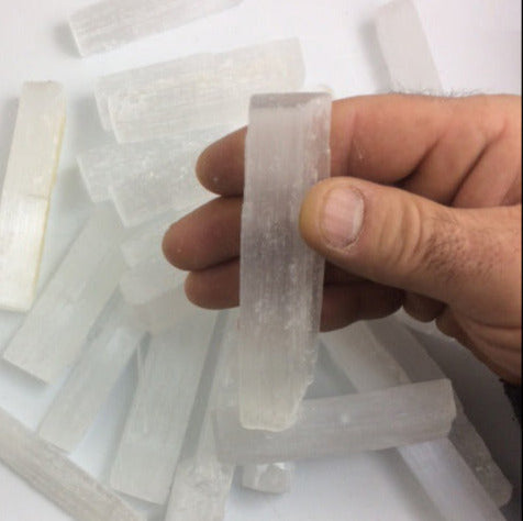Selenite - natural bar of 80 to 100 x 20 x 15mm!