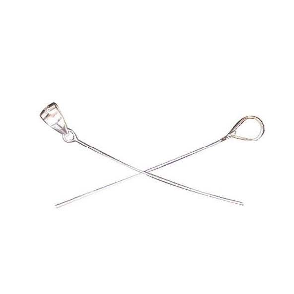 Selection of 0.925 Silver bails with 35mm stems for drilled stones, pearls... Very good quality, perfect for fitting your favorite pearls!