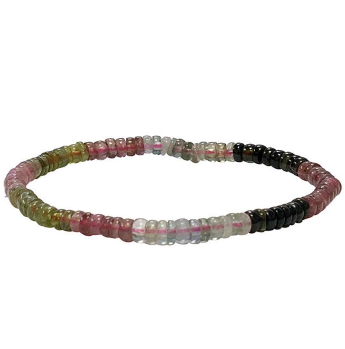 Multicolored tourmaline! Necklace or bracelet in the shape of 'faceted pellets' measuring 2/3 or 4/6 millimeters. Available as a 17 to 21cm bracelet, a 45cm necklace, or a 60cm sautoir. AA to AAA quality, superb beads!