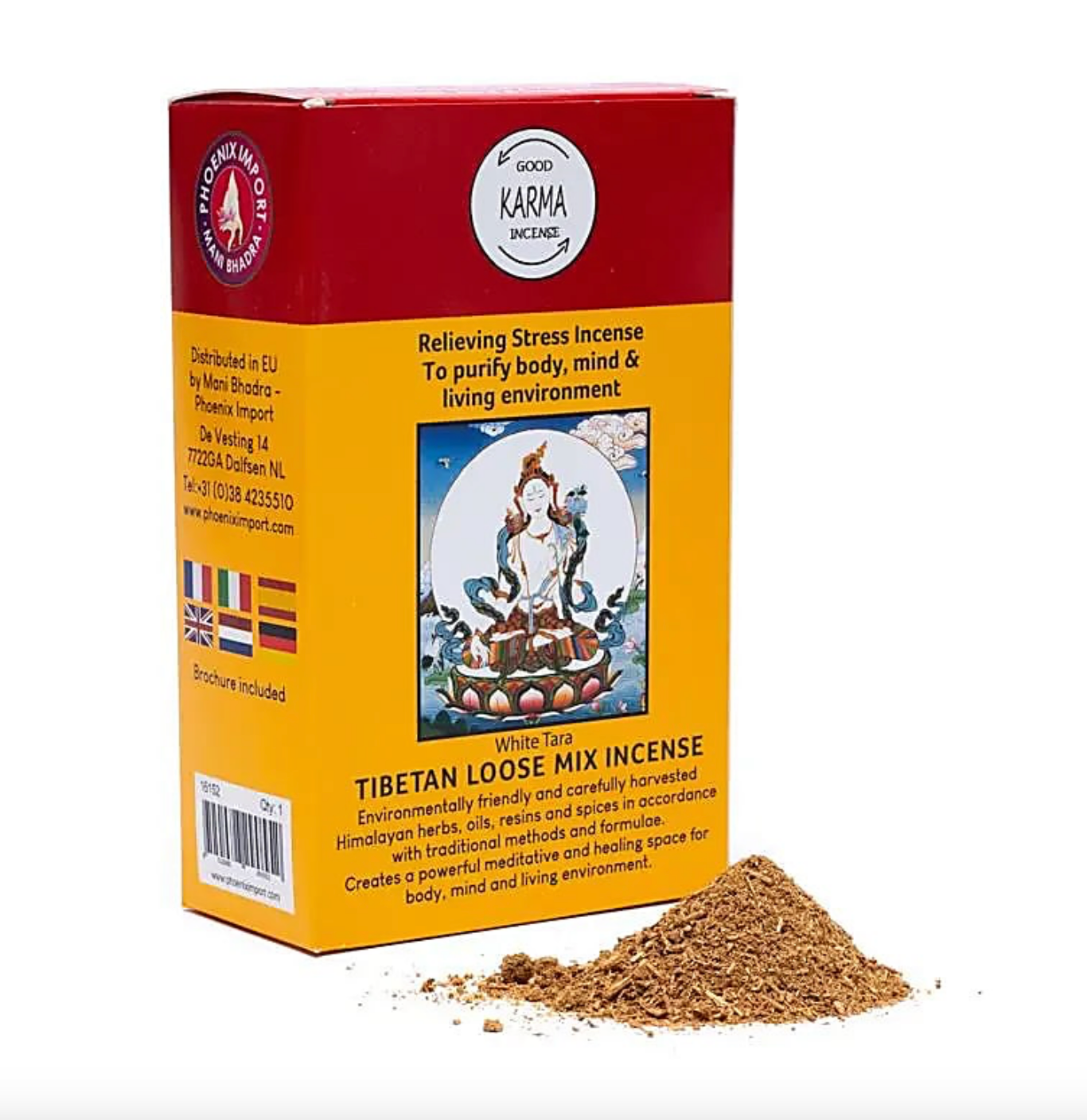 Original 'Gangchen' powder incense, 12 SCENTS TO CHOOSE FROM! 130 to 140 gram box, prepared by monks in the Himalayan region according to a traditional recipe. 100% natural ingredients!