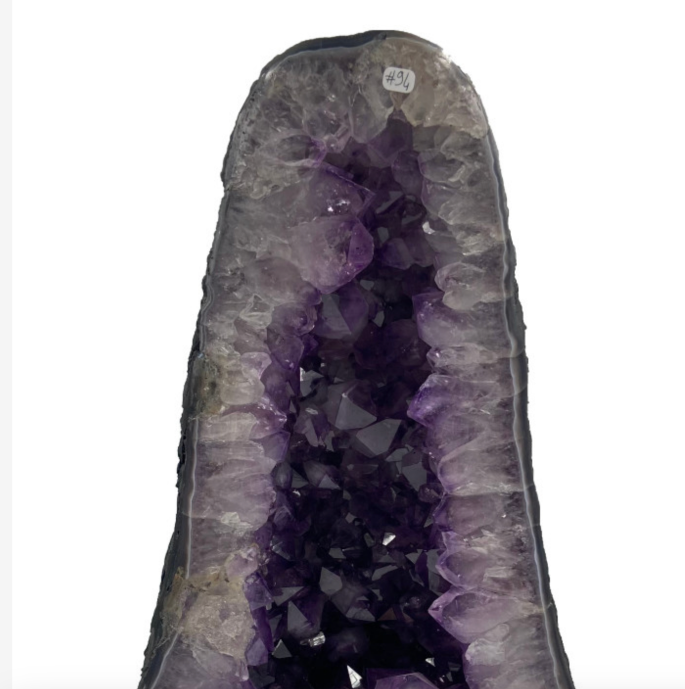 15.24 kilogram 'cathedral' amethyst geode, 40 x 23 centimeters. Superb AA quality, from Brazil. Incredible positive effects for your collections, exhibitions...perfect!