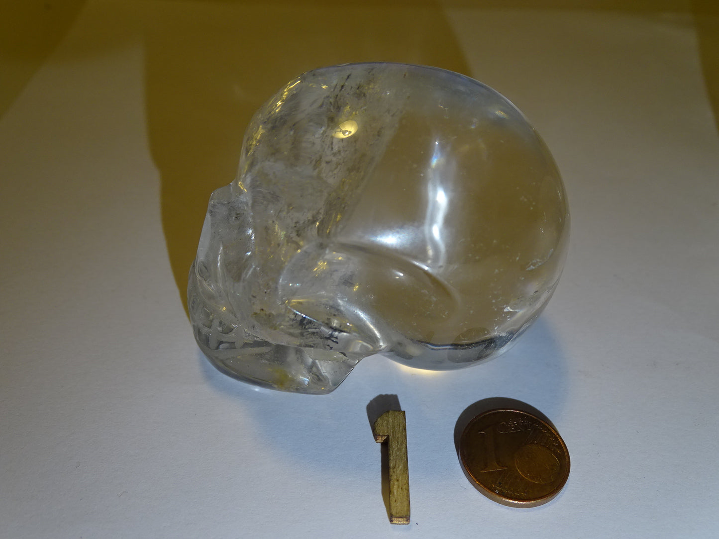 Crânes en Cristal de roche (quartz), 2 pièces au choix de 57 à 50mm. Fait main, très belle qualité !