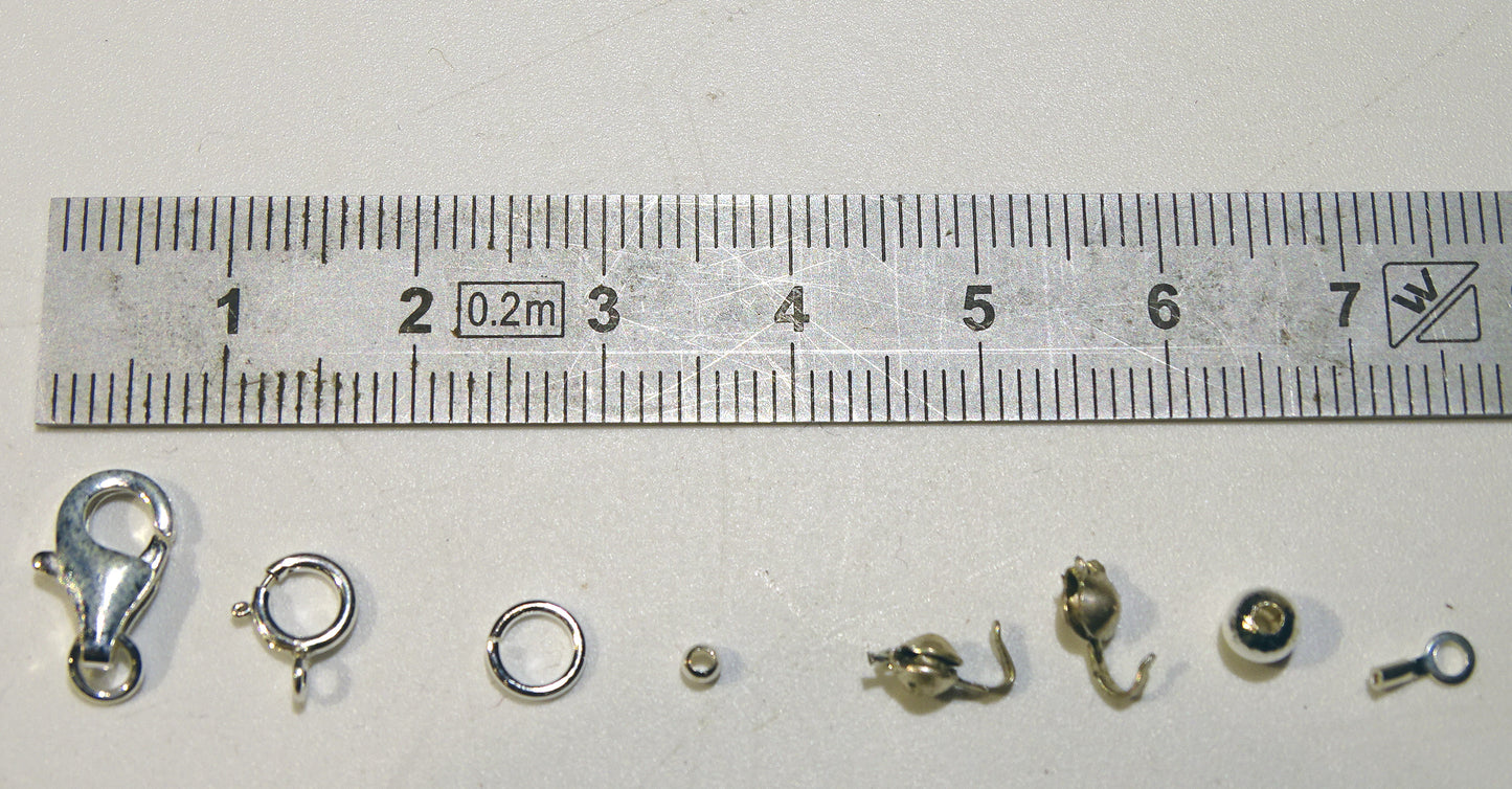 The main 0.925 Silver findings for your creations and repairs! Clasps, rings, beads, stems, bails, earrings... Very good quality!