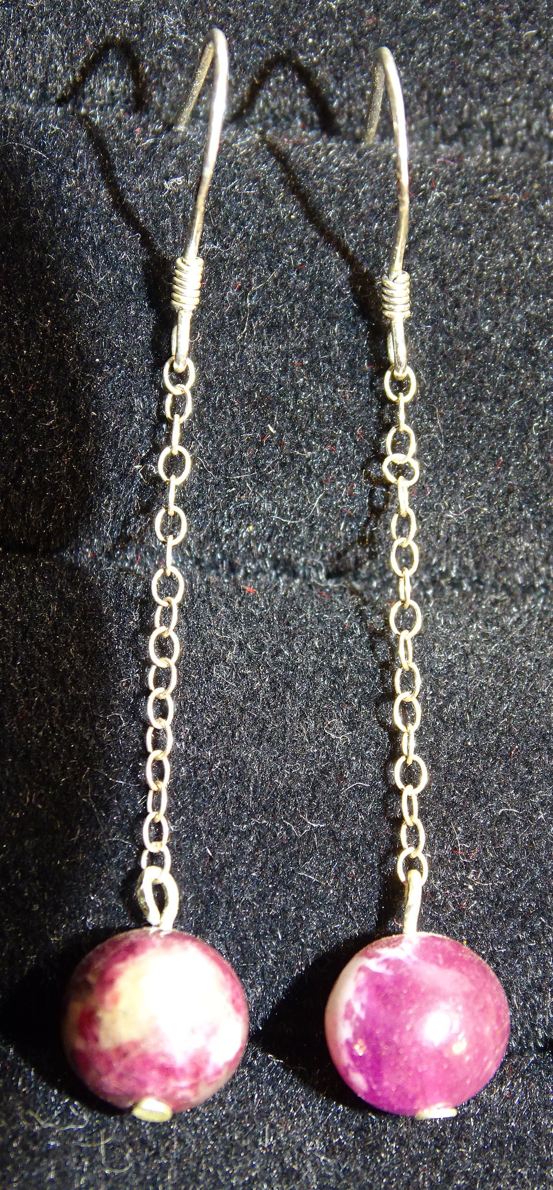 Boucles d'oreilles - Collection 'Perles & chaînes', concept Gem & Zen, qualité AA à AAA, montées par "Gem & Zen". Vendu en finition Argent, laiton ton Argent ou doré + options pour des choix de montures, parfait !