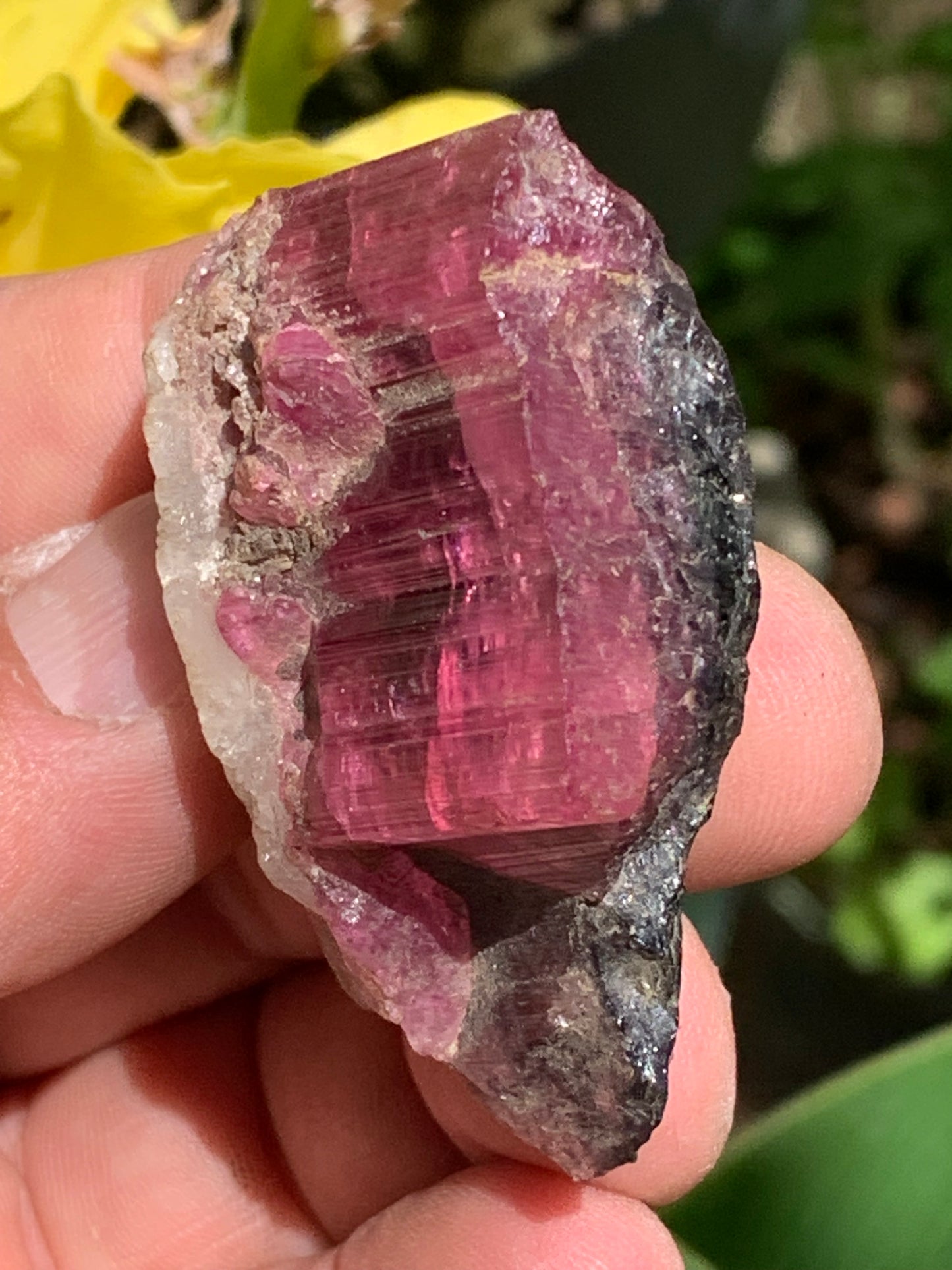 Tourmaline Rubellite, superbe spècimen naturel de 52mm x 35 x 23 - 52 grammes. Parfait en bijouterie, collection ,exposition...
