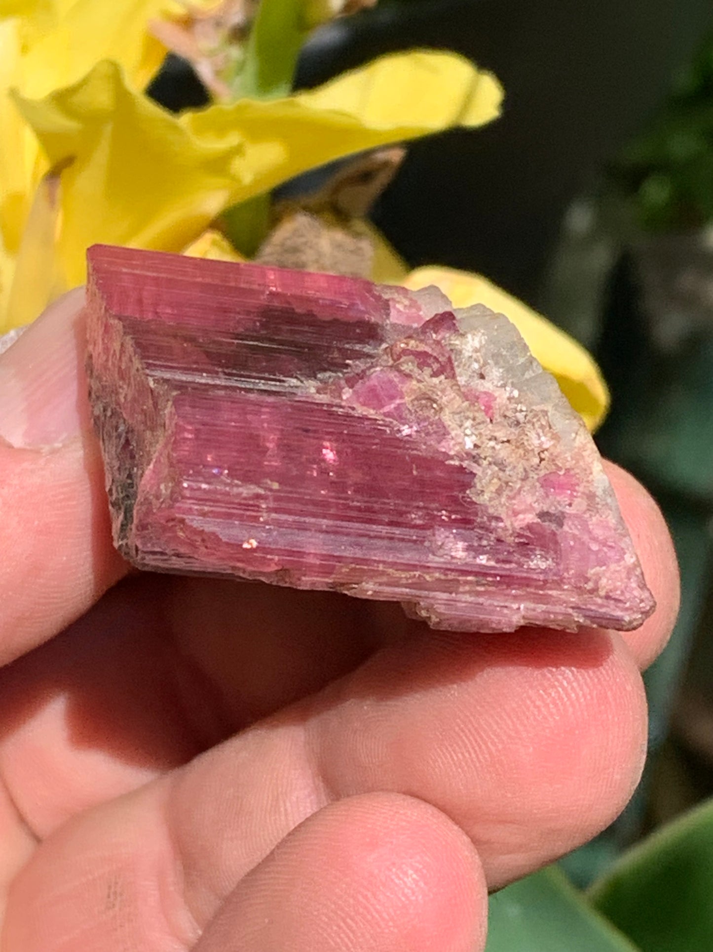 Tourmaline Rubellite, superbe spècimen naturel de 52mm x 35 x 23 - 52 grammes. Parfait en bijouterie, collection ,exposition...