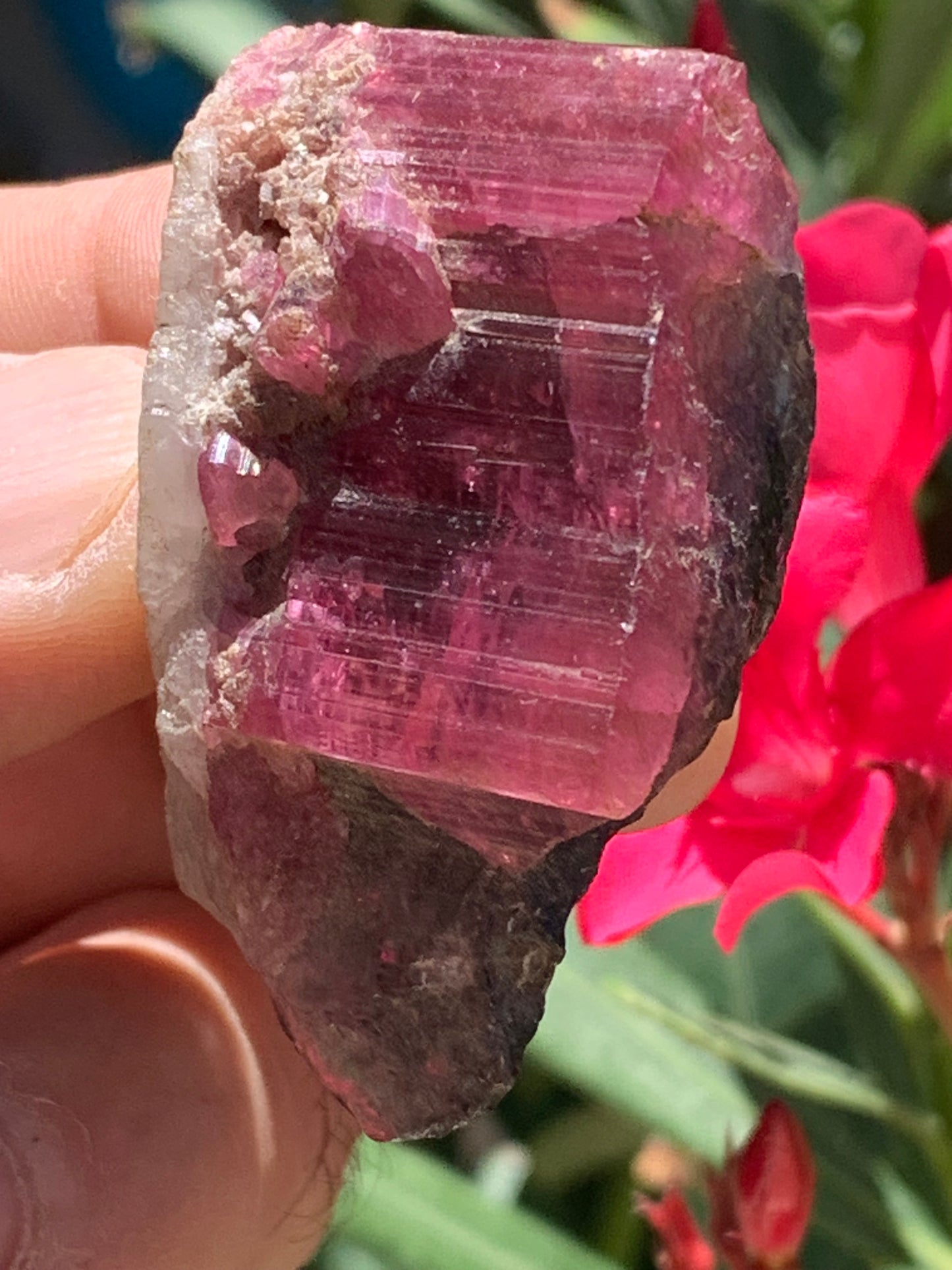 Tourmaline Rubellite, superbe spècimen naturel de 52mm x 35 x 23 - 52 grammes. Parfait en bijouterie, collection ,exposition...