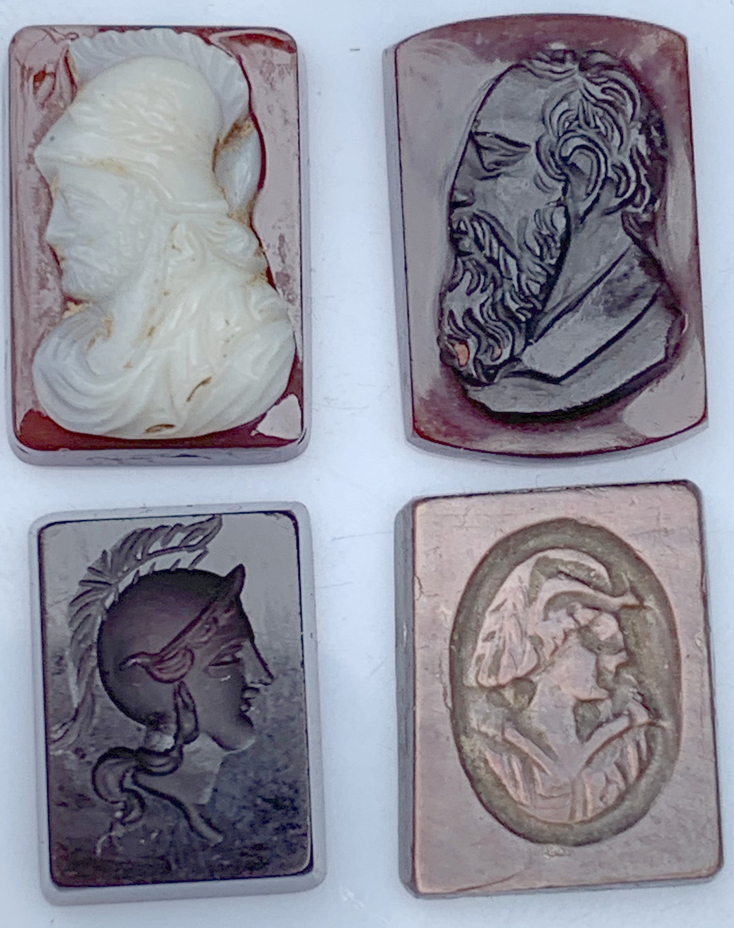 Cameo, 5 pieces of your choice in Onyx stone, 14mm x 10 x 0.3. Antique and authentic, true works of art, engraved with ultimate precision. Perfect for collection, exhibition, jewelry...