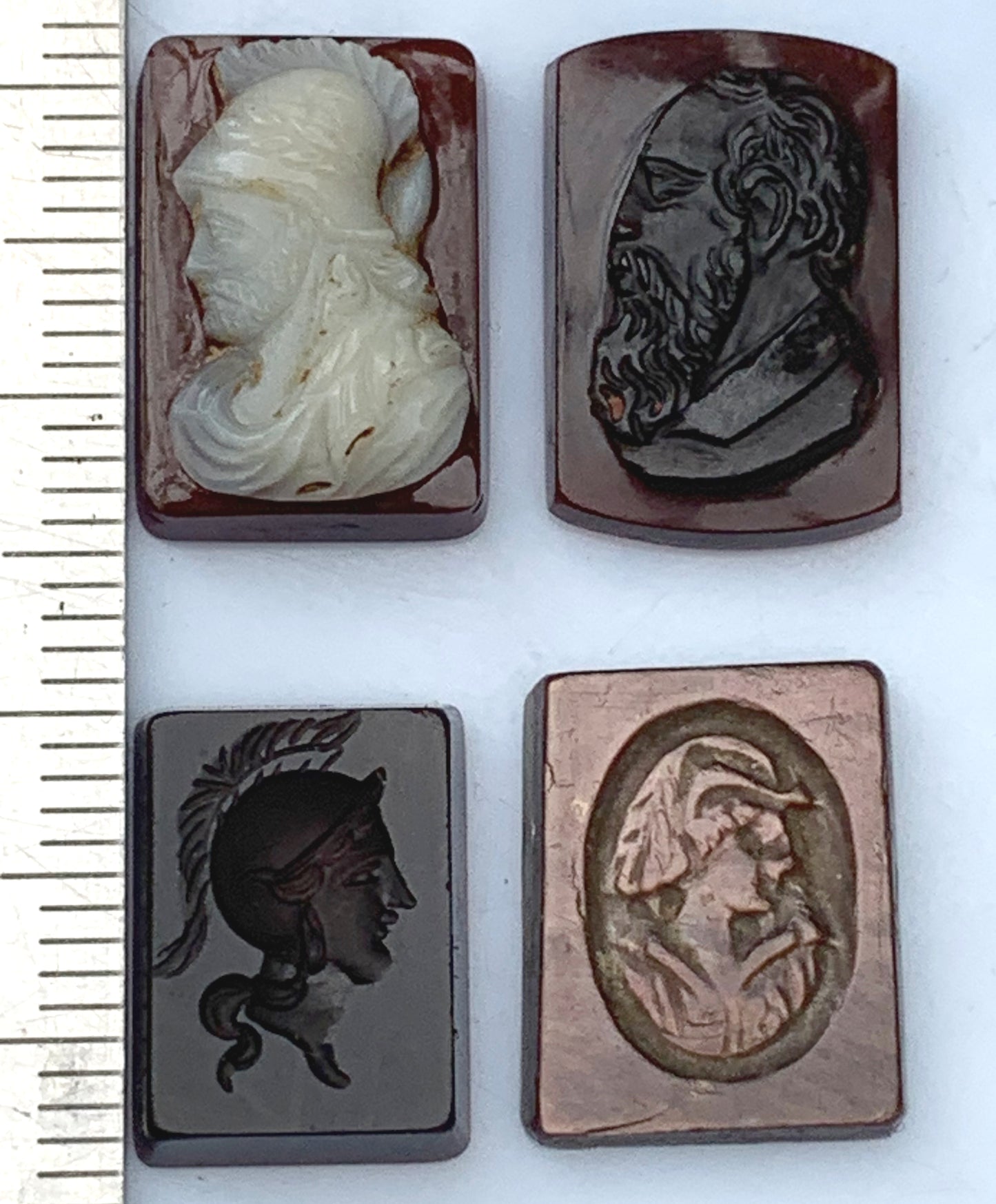 Cameo, 5 pieces of your choice in Onyx stone, 14mm x 10 x 0.3. Antique and authentic, true works of art, engraved with ultimate precision. Perfect for collection, exhibition, jewelry...