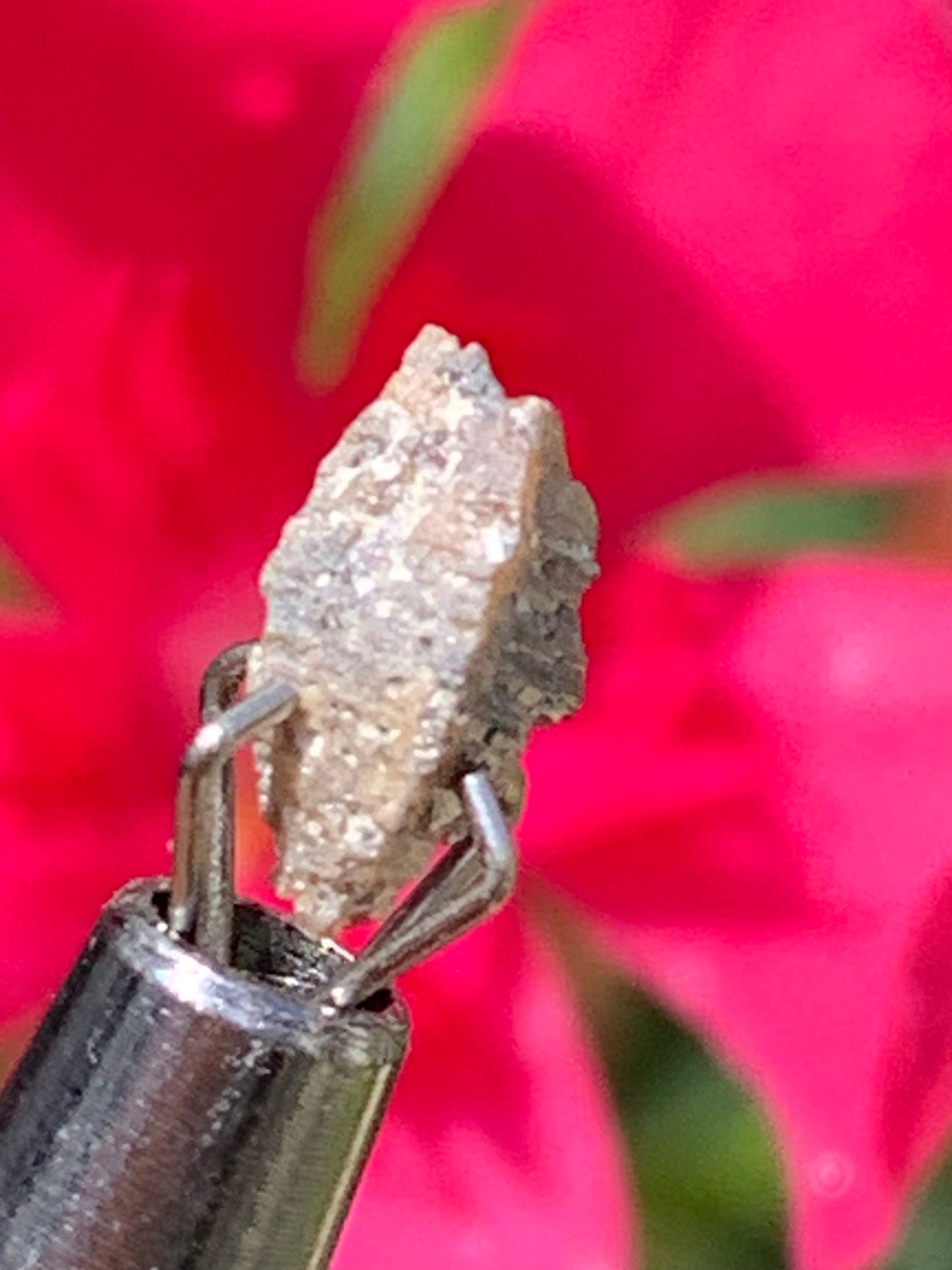 Anatase Diamantina, 8 mm x 3,3 x 3,3 - 1 gramme environ. Beau spécimen, cristaux parfois teintés de bleu (Titane) ou d’or !