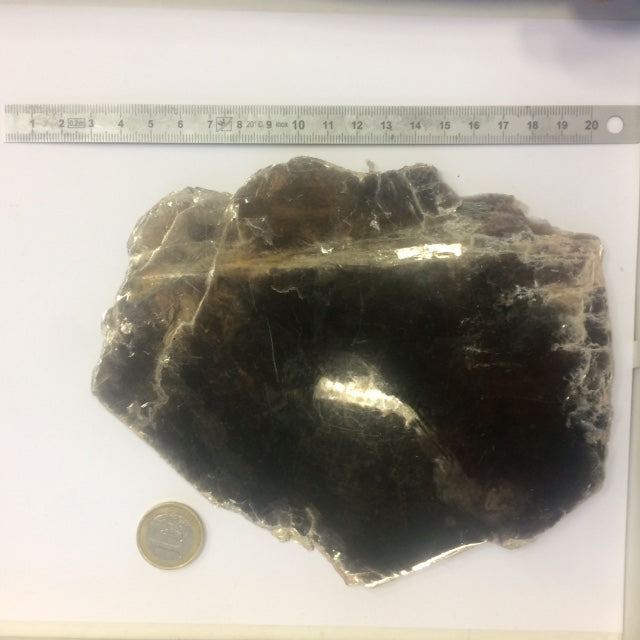 Mica noir ou Biotite - Tranche naturelle de 120 grammes - de 130 x 100 x 9mm ! Superbe et pièce rare !