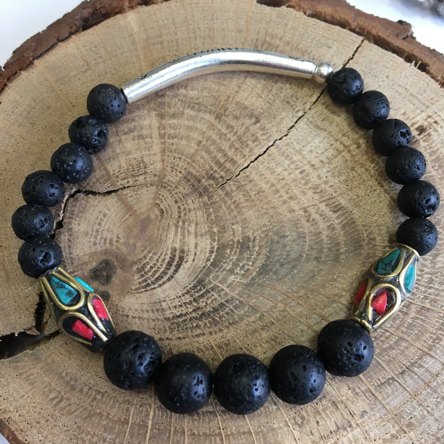 Collection #2 of 'Pearls of India' and 'Buddha' bracelets, with 8 millimeter beads. Available in lengths of 17 to 21 cm. AA to AAA quality, superb beads! Made by Gem & Zen!