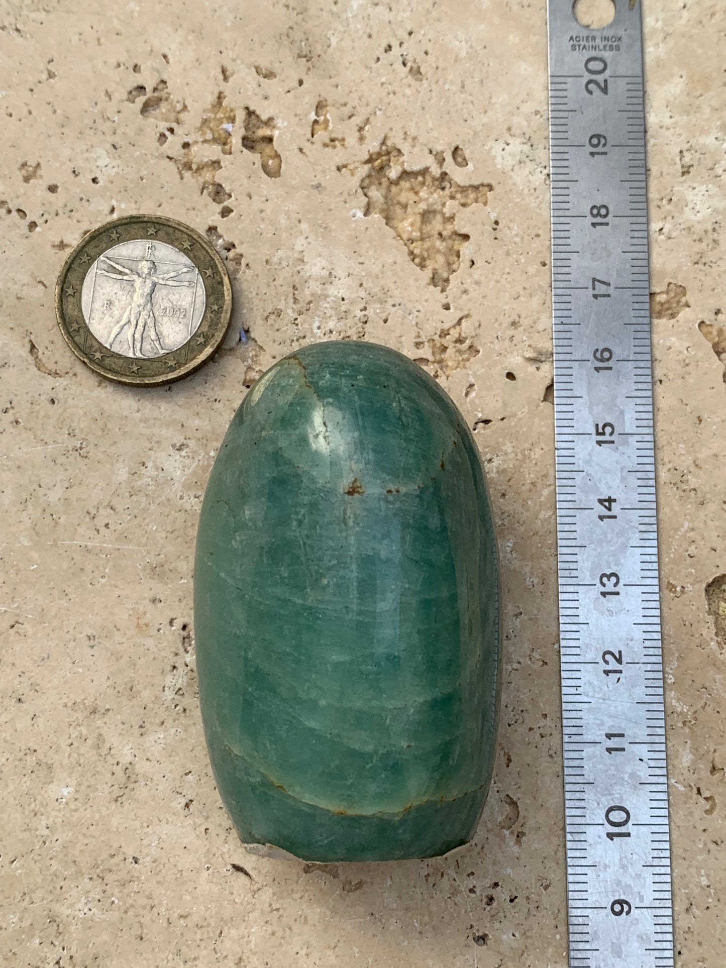Amazonite, forme libre de 60 mm x 38 x 33 - 109,3 grammes. Belle qualité, magnifique pièce !