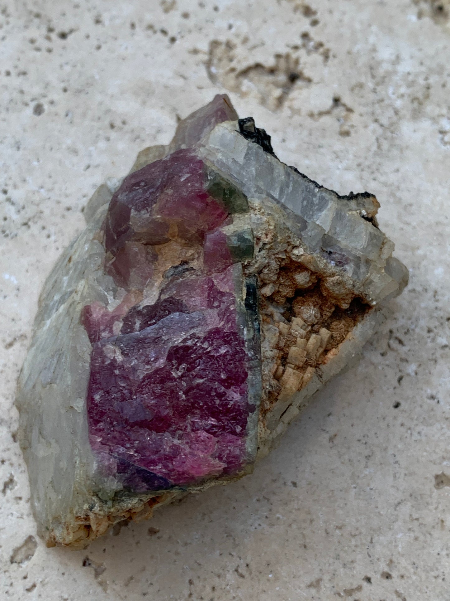 Rubellite Tourmaline, 58 x 50 x 43mm - 136.2 grams. A very beautiful little piece!