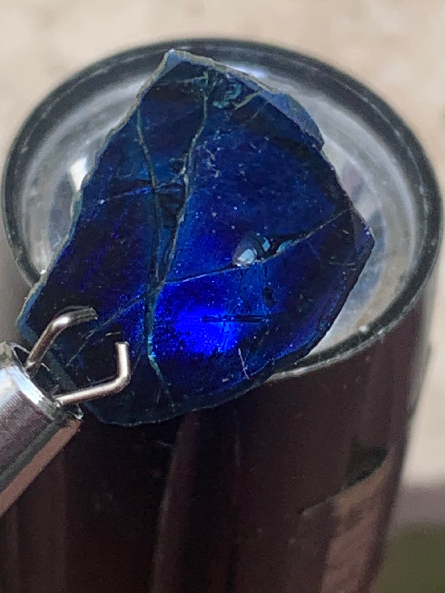 Tourmaline/ Indicolite, de 14mm x11 x 3 environ - 4,5 carats. Parfait en bijouterie, collection ,exposition...