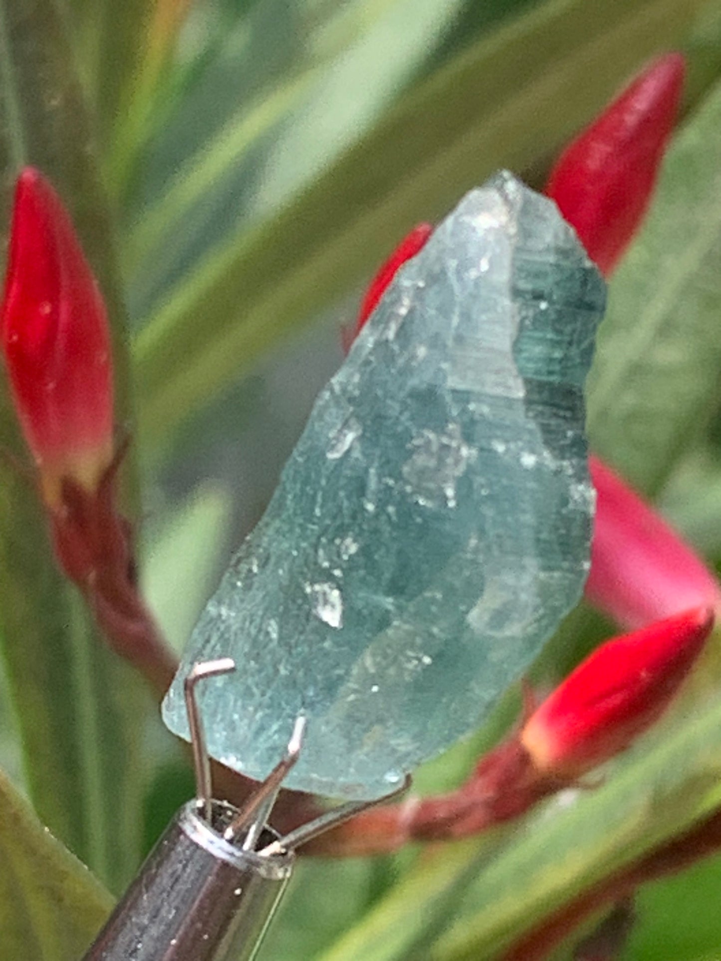 Tourmaline/ Indicolite, de 23mm x 15 x 6 environ - 3 grammes. Parfait en bijouterie, collection ,exposition...