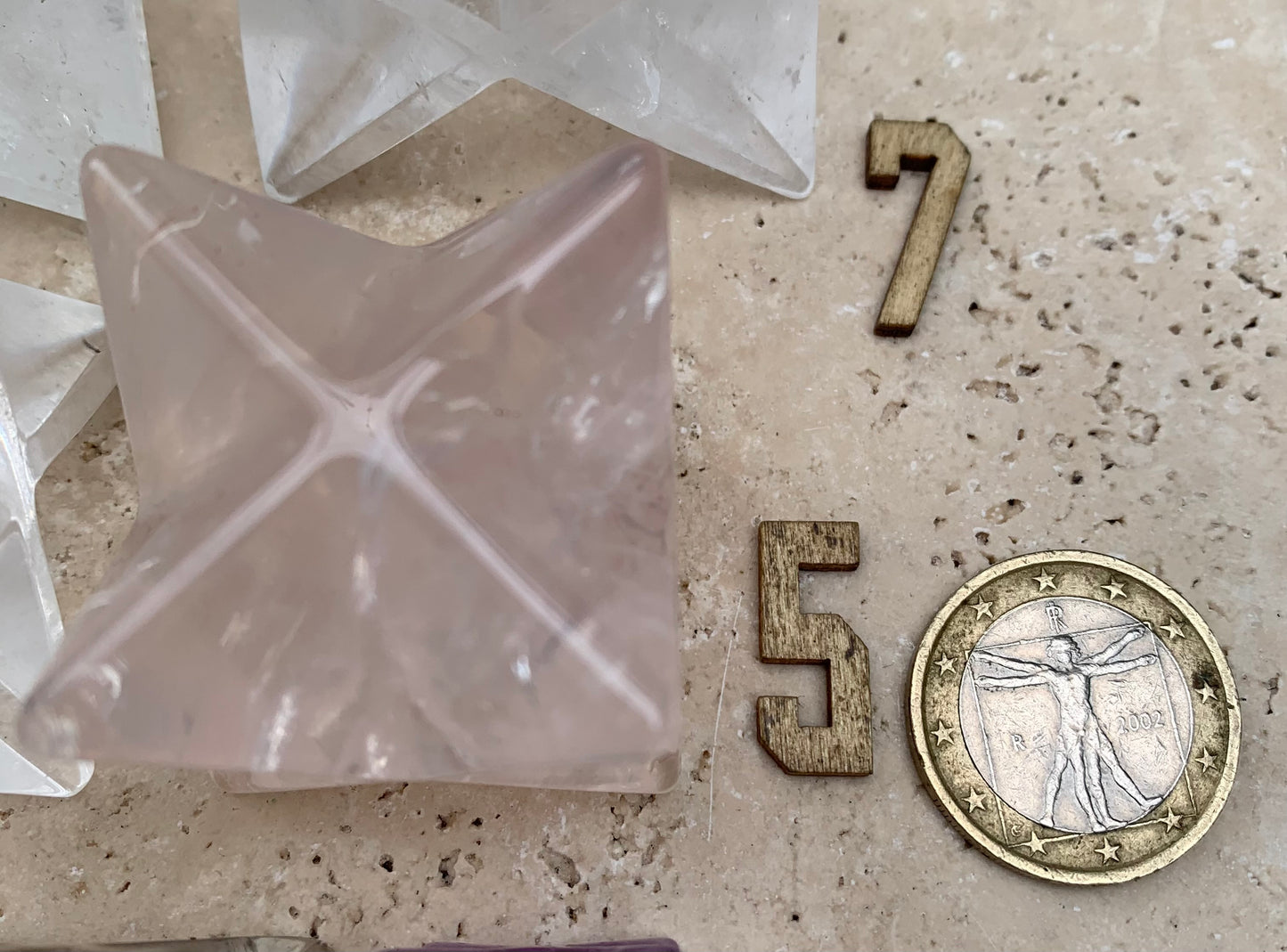 Rock crystal mercabah, 8-pointed star, size S to XL, sold individually. Piece dimensions: approximately 1.5 to 6 cm. Grade A to AAA! Perfect for studying sacred geometry and its applications!