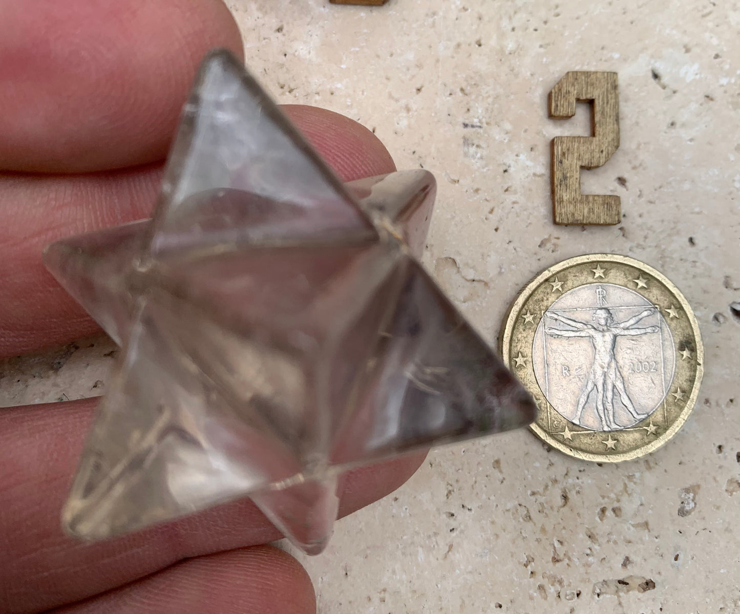 Rock crystal mercabah, 8-pointed star, size S to XL, sold individually. Piece dimensions: approximately 1.5 to 6 cm. Grade A to AAA! Perfect for studying sacred geometry and its applications!