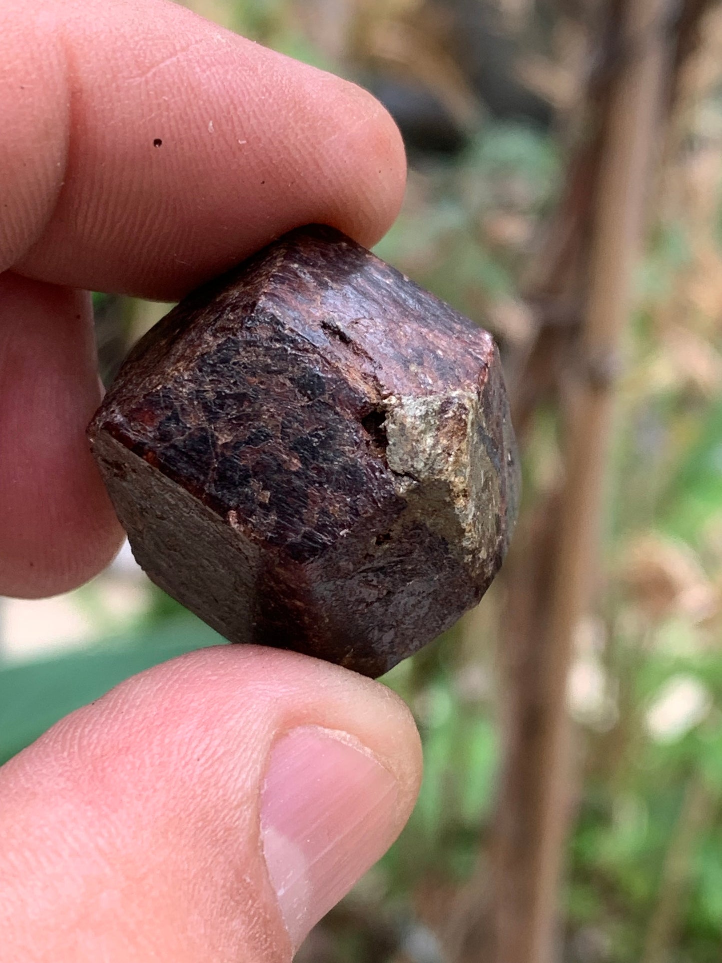 Grenat pyrope, spécimen brut naurel de 30x24x24 mm - 31 gr., très belle pièce, parfait !