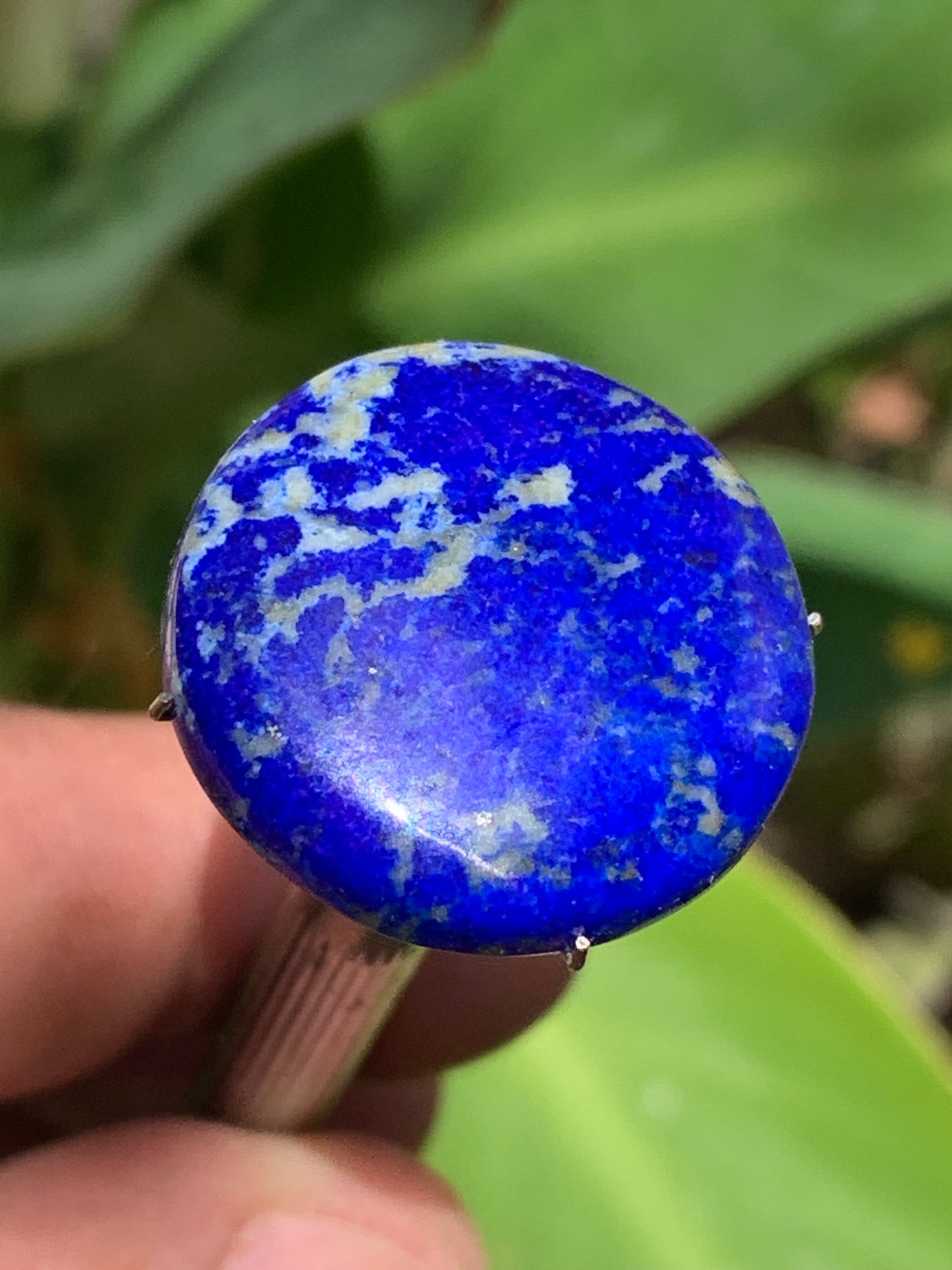 Lapis lazuli, cabochon de 25mm x25 x6 - 29,5 carats. Parfait en bijouterie, collection ,exposition...